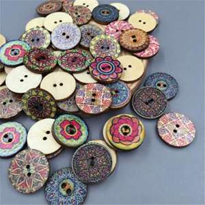 Botón Redondo de Resina de 15mm-38mm, Personalizado, Colorido, con 4 Agujeros, para Abrigo, en Oferta - Product Image 1