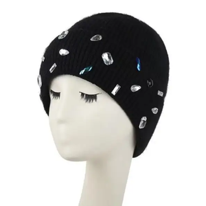 Gorros de Invierno de Punto con Forro de Satén Acrílico y Mohair, con Logotipo Personalizado, de Alta Calidad, al por Mayor, Novedad, Unisex, 3D - Product Image 5