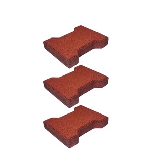 Adoquines de Goma Tipo Hueso de Perro T-Bone, Resistentes a Impactos, Absorbentes de Impactos, Antideslizantes, para Terrazas de Piscinas Residenciales, Caminos, 1 Año de Garantía - Product Image 1