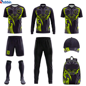 Kit de football pour hommes de qualité supérieure, uniforme de football personnalisé, maillot, short, chaussettes, survêtement pour chapeau, sac à dos, kit sublimé - Product Image 3