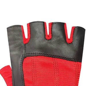 High Quality Half-Finger <b>Leather</b> Gym Gloves Lightweight Comfortable Non-Slip Non-Wrist Wrap for Weightlifting Cycling - Product Image 5