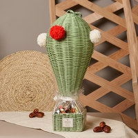 Luxuriöser Ramadan-Geschenkkorb aus Naturrattan, komplett mit Ballon und Zubehör, Hersteller aus Vietnam, OEM/ODM