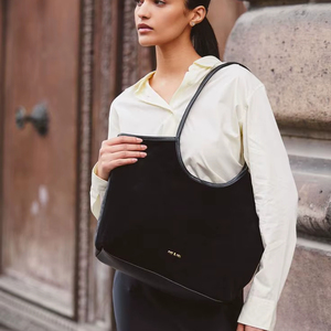 Bolso Hobo de Cuero Genuino Suave al Tacto con Gran Capacidad, Forro de Lino Resistente y Diseño Portátil para Uso Casual - Product Image 1
