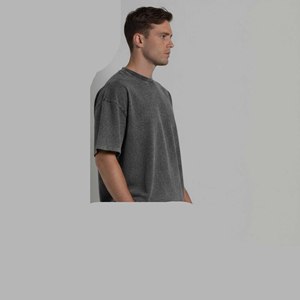 Camisetas Oversize para Hombre, Nueva Colección, Hombros Caídos, 100% Algodón Grueso, Diseño con Letras, para Verano - Product Image 2