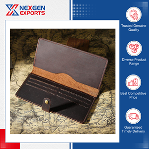 Funda para Chequera RFID Multifuncional de Estilo Vintage, Calidad Excepcional, Suministro Directo de Fábrica, a un Precio de Mercado Impresionante - Product Image 5