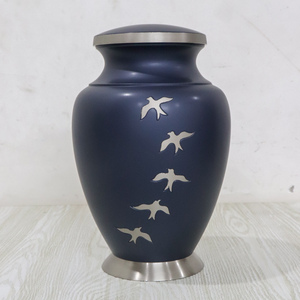 Engraved High Quality Brass Adult Cremation urn funeral supplies <b>memorial</b> Brass Metal Engraved Adult Cremation urn for human ash - Product Image 1