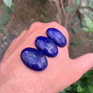 Cabochons en pierre de lapis-lazuli naturelle bleue, pierres brutes pour la fabrication de bijoux, vente en gros - Product Image 2