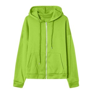 Sweat à capuche zippé pour homme en polaire, avec double couture, logo personnalisé, doublure unie, anti-rétrécissement, 260g, qualité supérieure, numérique - Product Image 1