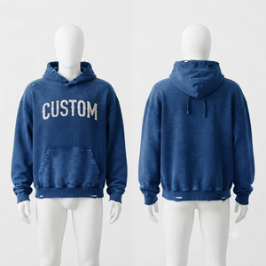 Sweat-shirt à capuche personnalisé en coton vert avec poche, design unisexe, vêtement décontracté pour l'automne - Product Image 6
