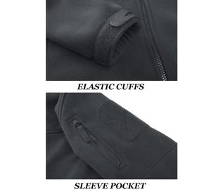 Nouvelle arrivée vente en gros OEM conception de logo personnalisé polaire hommes 100% veste polaire en polyester - Product Image 4