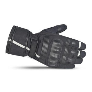 Gants de moto pour homme à doigts entiers, compatibles écran tactile, en cuir, pour sports de plein air, respirants - Product Image 5