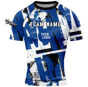 Rashguard Homme Personnalisé à Manches Courtes, Léger, Respirant, UPF50, Matière Douce, Prix Bas, Service OEM Durable - Product Image 1