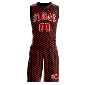 Conjuntos de uniformes de baloncesto transpirables 100% poliéster, hechos a medida, de alta calidad, para hombres adultos - Product Image 1