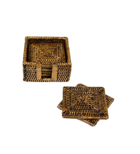 Sous-verres ronds en rotin BOHO avec support, tapis de table faits à la main, diamètre 350 mm, sous-verres en rotin, prix imbattable - Product Image 2