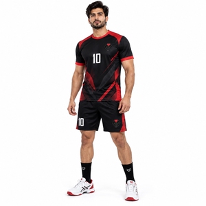 Ensemble maillot et short de handball professionnel, idéal pour l'entraînement, tissu respirant et confortable, fabrication OEM. - Product Image 1