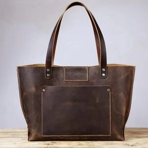 Sacs à main pour femmes en cuir véritable faits à la main, grande capacité, sacs fourre-tout de luxe, fermeture à glissière pour femmes, LTB-0203 - Product Image 1