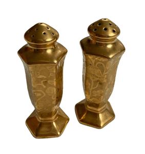 Pot à épices Outils à épices plaqué or Salière et poivrière de qualité supérieure Salière et poivrière de cuisine pour le service de table - Product Image 1