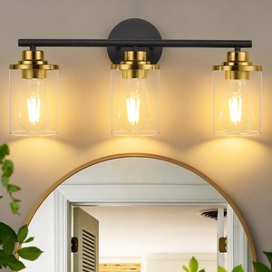 Industrial Brass <b>Wall</b> <b>Sconce</b> Three <b>Light</b> Horizontal Design Metal Handicraft Finish - Product Image 5