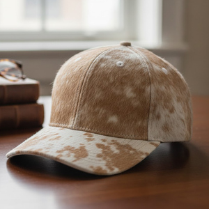 Casquette de baseball en cuir de vachette artisanal, idéale pour les activités de plein air, la pêche et l'aventure, qualité supérieure, marque privée, chapeaux western en gros - Product Image 4