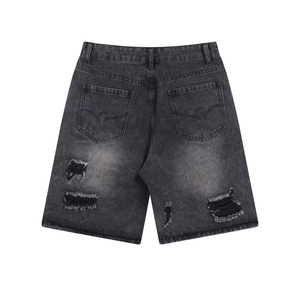Pantalones Cortos de Mezclilla Rectos de Cintura Media para Hombre, 100% Algodón, Casuales, Ecológicos, Lavado Vintage, Verano, OEM, ODM, Venta al Por Mayor - Product Image 3