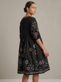 <b>A</b> <b>LINE</b> Cotton Floor Length <b>Dress</b> V Neck Short Sleeves Pocket Design SOLID <b>Pattern</b> Women's Loose Fit Casual Party Wear - Product Image 6