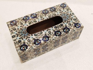 ILAHI's Marbled MDF <b>Printed</b> Rectangular Baking Paint Multifunctional Handmade Kitchen Tabletop Non-folding Storage Holder <b>Rack</b> - Product Image 3