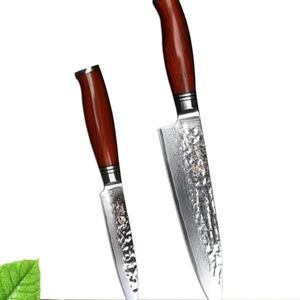Professional 5-Piece Damascus Steel Handmade Chef Kitchen <b>Knives</b> Plastic Handles Drop Point <b>Blade</b> OEM Customizable-MS Enterprise - Product Image 5