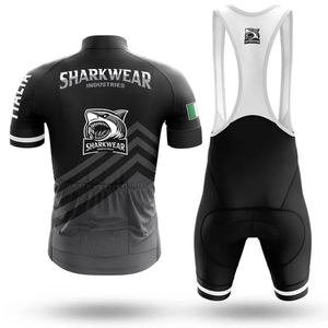 Shorts en jersey à étiquette privée OEM, ensembles de jersey imprimés par sublimation, col montant, vêtements de sport pour le cyclisme, entraînement et compétition, uniformes - Product Image 4