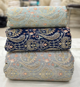 SQ embroidery fabric embroidered silk fabric abaya fabric <b>kaftan</b> material apparel sourcing wholesale garment manufacturing trade - Product Image 1