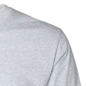 T-shirt à manches courtes pour homme en coton doux, gris clair, col rond, basique, léger, respirant, pour tous les jours, été - Product Image 5