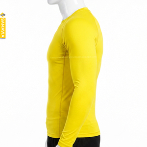 SAMAVIA Unisex Rash Guard Gym Fitness <b>Compression</b> Top Breathable Stretch Spandex/Polyester Full Sleeve OEM ODM Manufacturer - Product Image 3