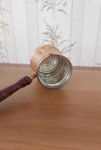 Tetera turca para uso en exteriores, apta para alimentos, de calidad, para café y té turcos, con asas de madera. - Product Image 4