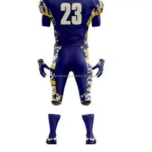 Uniforme de fútbol americano personalizable de alta calidad para hombres, impresión por sublimación de secado rápido, recién llegado, conjunto de Jersey para adultos - Product Image 6