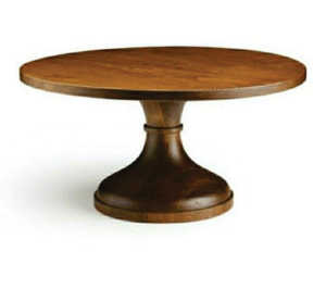 Custom Rustic Wooden Cake Stand Pedestal Round Solid Wood Dessert <b>Table</b> Display Platter Cake Holder for Wedding <b>Party</b> Decor - Product Image 1