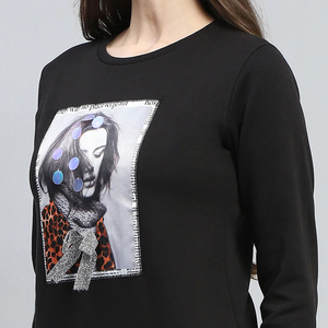 Sweat-shirts personnalisés pour femmes à col rond, 100% coton molletonné, coupe-vent, taille XS, nouvelle collection hiver, best-seller, couleur unie - Product Image 5