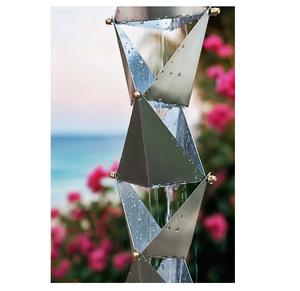 Cadena de Lluvia de Cobre con Forma de Flor de Loto, Decoración Colgante para Jardín y Hogar, Elegante Adorno para Flujo de Agua en Exteriores, Copas Hechas a Mano - Product Image 3