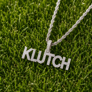 <b>Custom</b> Hip Hop 925 Silver Luxury Trendy Iced Moissanite Diamond Any Block Script <b>Name</b> letter Fine Pendants Charms <b>Necklace</b> Gifts - Product Image 5