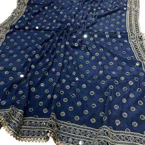 Women Traditional Embroidered Shawl Custom Colors & Design Mirror Work Wedding Shawls Trending Designs Low Prices OEM ODM - Product Image 1