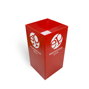 Custom Printed <b>Recyclable</b> Corrugated Cardboard Dump <b>Bin</b> Display Stand for Retail Promotions - Foldable Floor Standee - Product Image 1