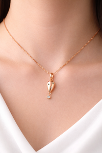 Collar con Colgante de Plata de Ley 925 en Oro Rosa, con Múltiples Piedras Preciosas de Circonia Cúbica - Product Image 5