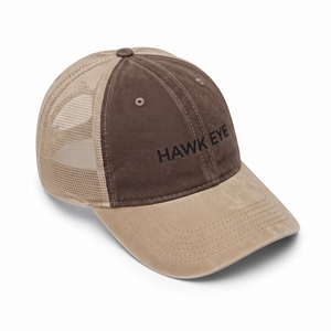 หมวกแก๊ปทรงทรัคเกอร์ Hawk Eye สีน้ำเงิน 6 แผง ปรับขนาดได้ ด้านหน้าเป็นตาข่าย ปักลาย  สำหรับทุกเพศ สวมใส่สบาย - Product Image 6