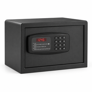 Mini Caja Fuerte Electrónica de Seguridad para Objetos de Valor de Huéspedes, 310x200x200 mm, Acero Negro con Pantalla LED y Apertura Automática de Puerta, Venta al por Mayor - Product Image 3