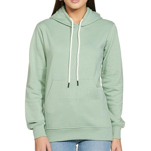 Ventes en gros de sweats à capuche pour femmes en coton 100% respirant, style tendance, couleur unie pour l'automne, prix bas, vente en ligne - Product Image 1