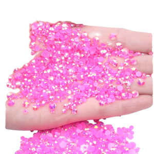 Nuovo stile 3MM 1000 pezzi gelatina AB Flatback trasparente colla AB resina strass borse gemme per unghie e abbigliamento decorazioni cristalli alla rinfusa - Product Image 1