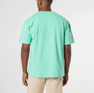 Camiseta de Alta Calidad, Elegante, Lisa, 100% Algodón, Holgada, para Hombre, Verano, Suave, Transpirable, Ligera, Cuello Redondo, Manga Corta, Informal, Cómoda - Product Image 4