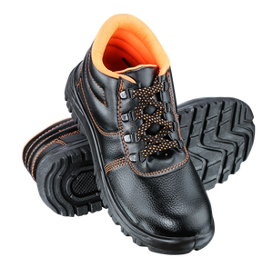 <b>Men</b> Leather Safety <b>Shoes</b> Steel Toe Lace Up Anti Smashing Rubber Outsole Construction <b>Work</b> Boots All Season Heavy Duty Industrial - Product Image 3