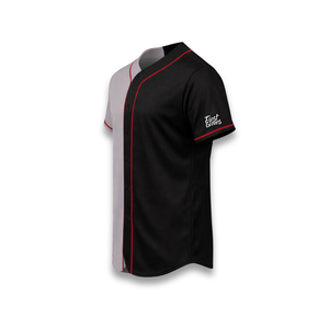 Custom Baseball Jersey Black Gray Color Short Sleeve Embroidery Logo Unisex Adult <b>Moisture</b> Wicking Regular Fit - Product Image 4