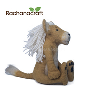 Jungle King Laine Feutrée Lion Feutre Animal Trucs Jouet Artisanat En Peluche Bébé Mobile Ornements Décorations Direct Usine En Gros