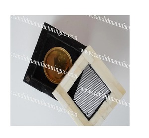 Quemador de Incienso con Incrustaciones de Madreperla Amarilla, Estilo Árabe, Mubkhar Cuadrado, Porta Aromaterapia, Decoración para el Hogar - Product Image 5