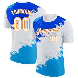 เสื้อทีมสั่งทำจากโรงงานโดยตรง ผ้าโพลีเอสเตอร์แห้งเร็ว ชุดกีฬา พิมพ์หมายเลขผู้เล่นได้ รับผลิตแบบ OEM พร้อมติดฉลากส่วนตัว - Product Image 1